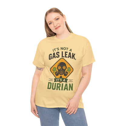 It's Not a Gas Leak, It's a Durian Mask Unisex Heavy Cotton Tee