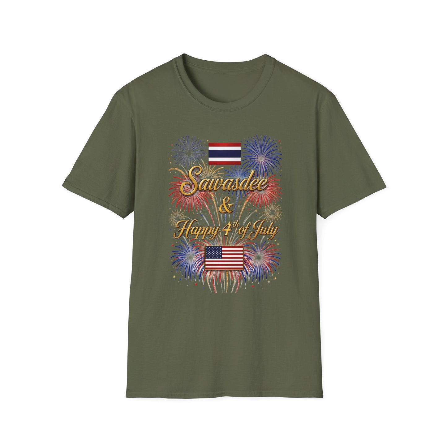 Sawasdee & Happy 4th of July Tee