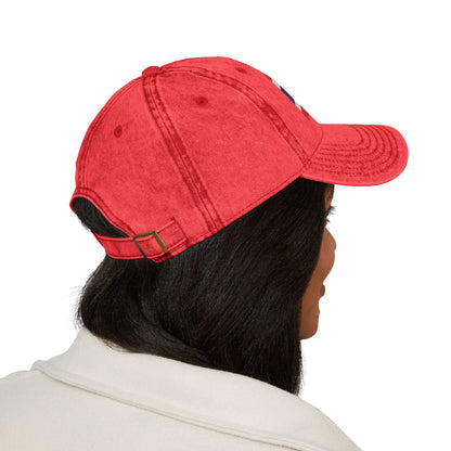 TH+US Flags Vintage Embroidered Baseball Cap