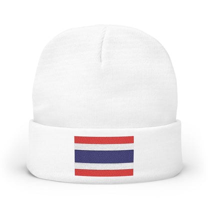 Thailand Flag Knit Beanie (Embroidery)
