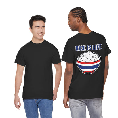 Rice is Life (Back) Heavy Cotton Tee