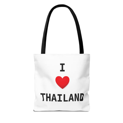 I heart Thailand with Thailand flag Tote Bag (AOP)