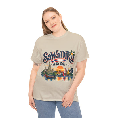SaWaDiKa Thailand Vintage Travel Heavy Cotton T-Shirt