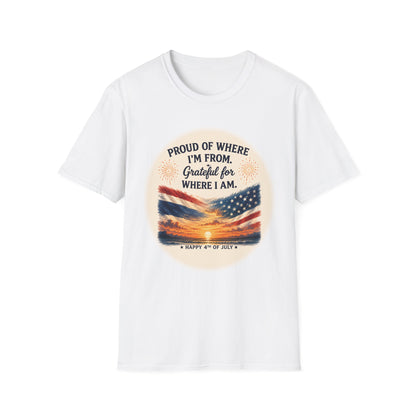 Proud of Where I'm From, Grateful for Where I am tee