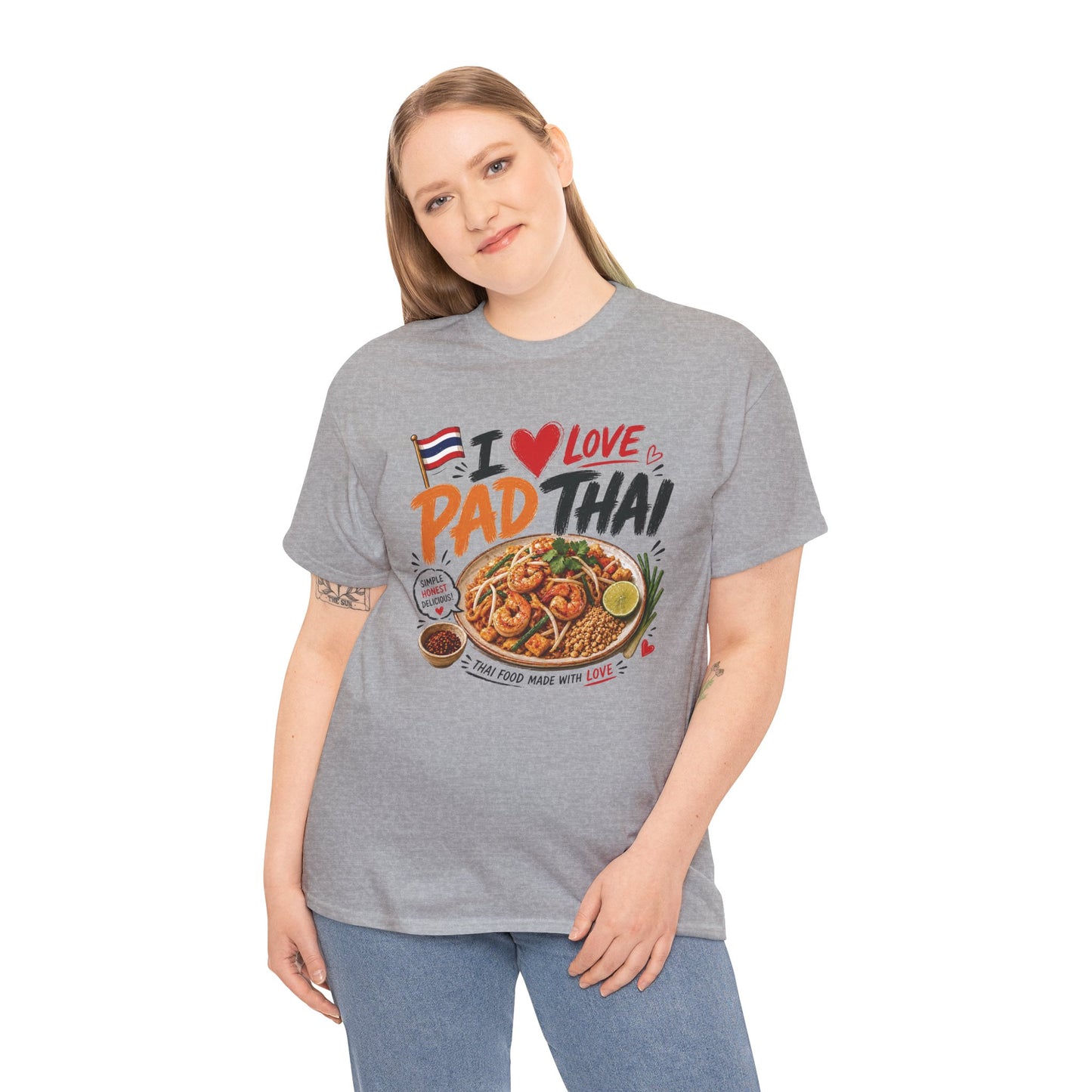 I Love Pad Thai Unisex Heavy Cotton Tee
