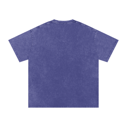 Thai Tea Snow Washed Oversized Unisex Cotton T-Shirt