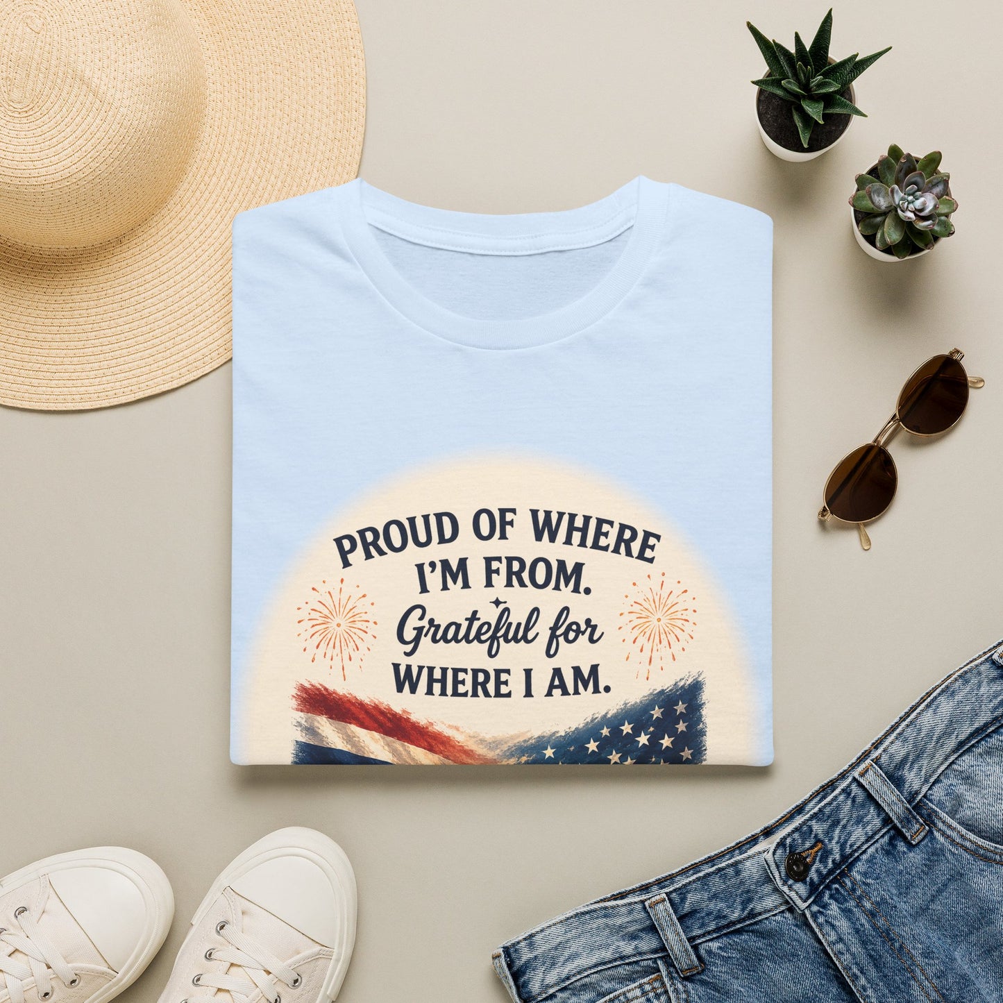 Proud of Where I'm From, Grateful for Where I am tee