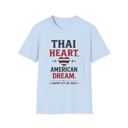 Thai Heart. American Dream. 4th of July Unisex Tee