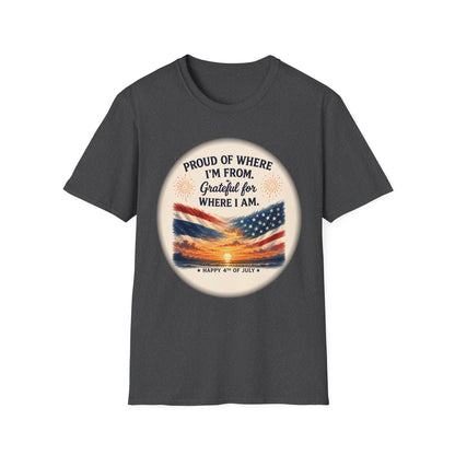 Proud of Where I'm From, Grateful for Where I am tee
