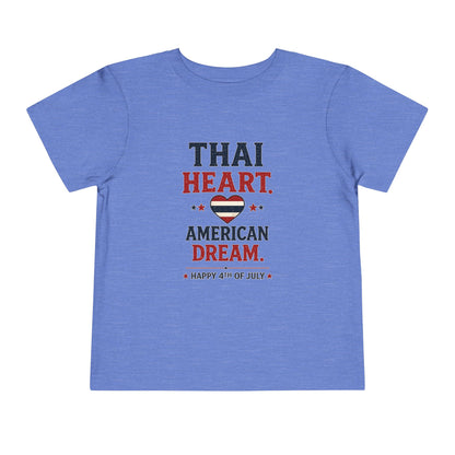 Thai Heart, American Dream 4th of July Toddler Kids Tee