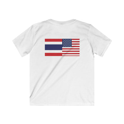 Thai-American Flags Kids Softstyle Tee
