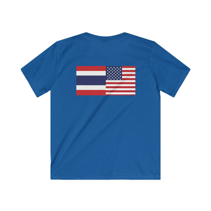 Thai-American Flags Kids Softstyle Tee