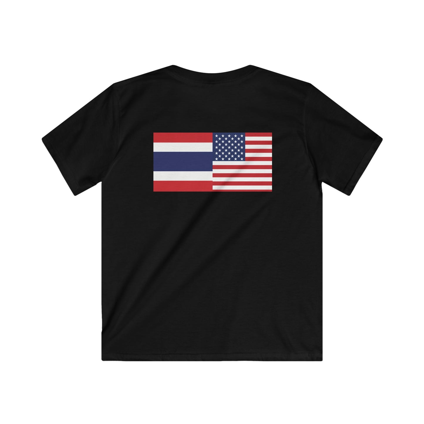 Thai-American Flags Kids Softstyle Tee