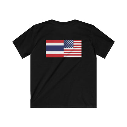 Thai-American Flags Kids Softstyle Tee