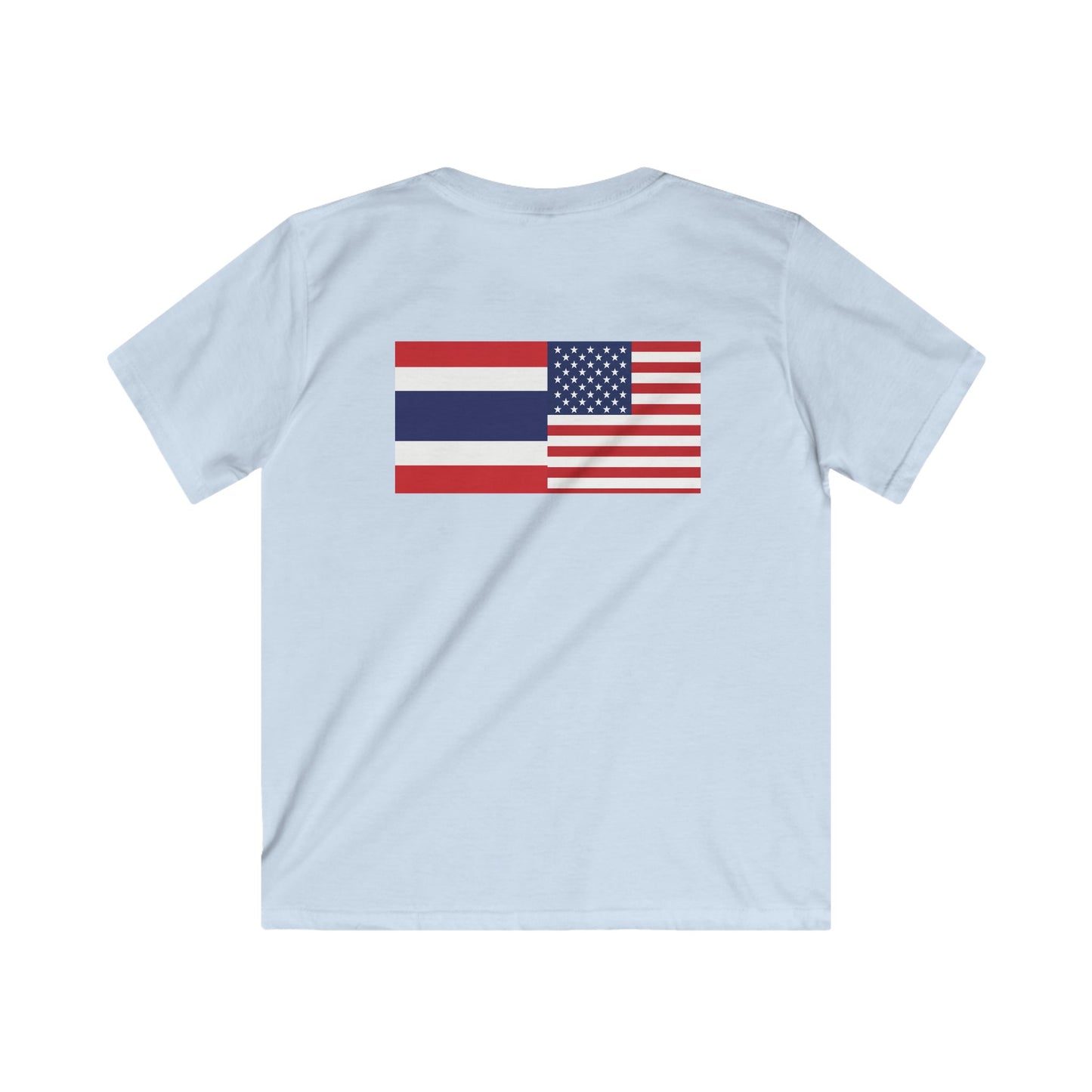 Thai-American Flags Kids Softstyle Tee
