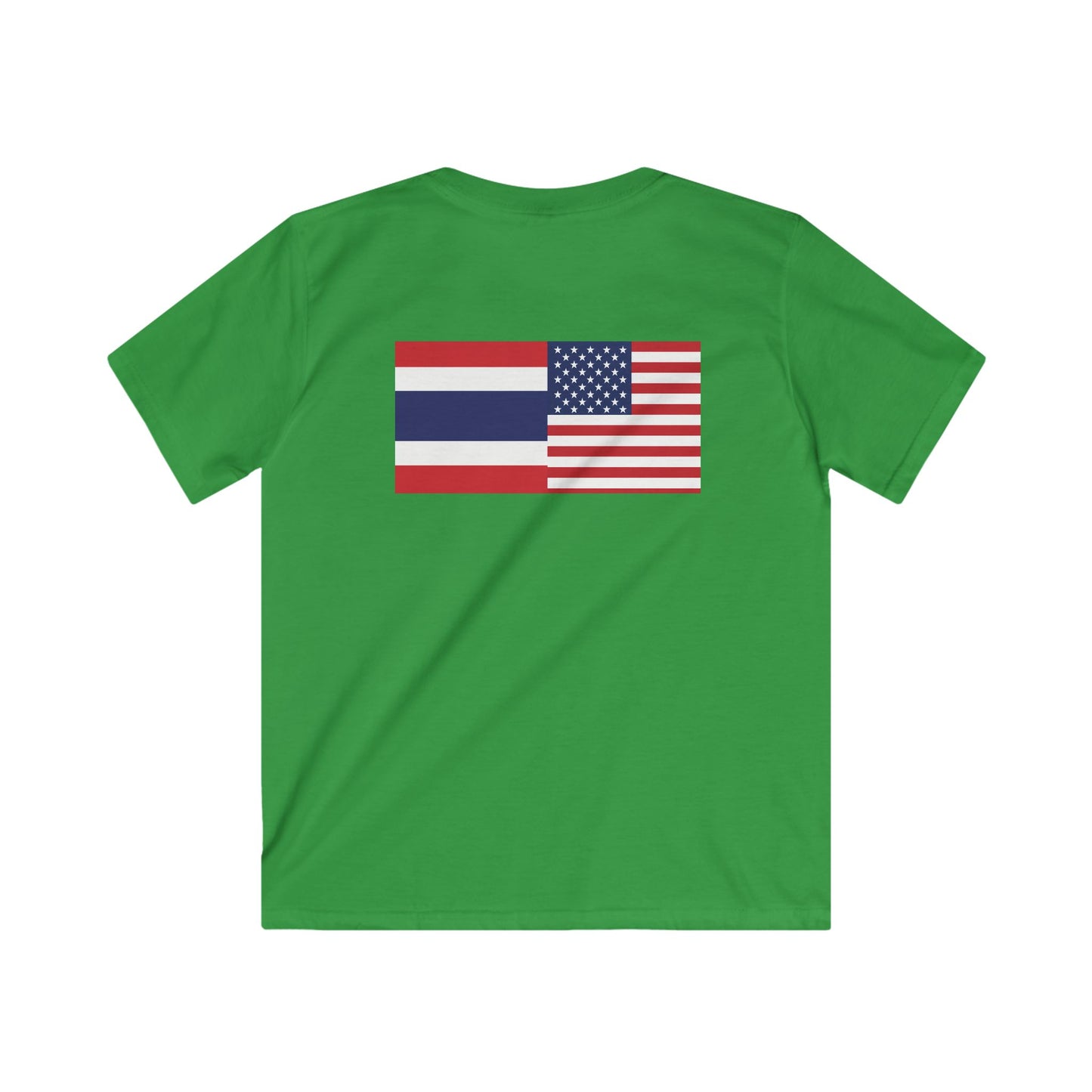 Thai-American Flags Kids Softstyle Tee
