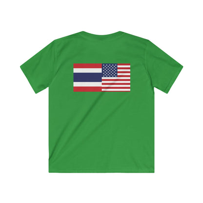 Thai-American Flags Kids Softstyle Tee