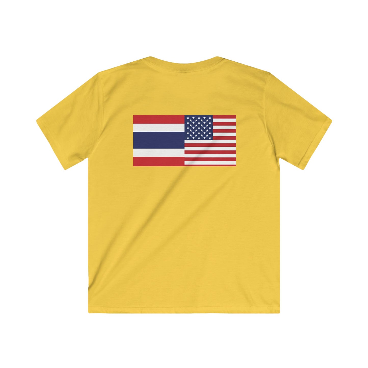 Thai-American Flags Kids Softstyle Tee