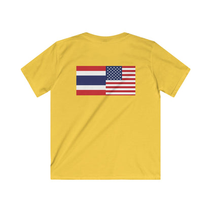 Thai-American Flags Kids Softstyle Tee