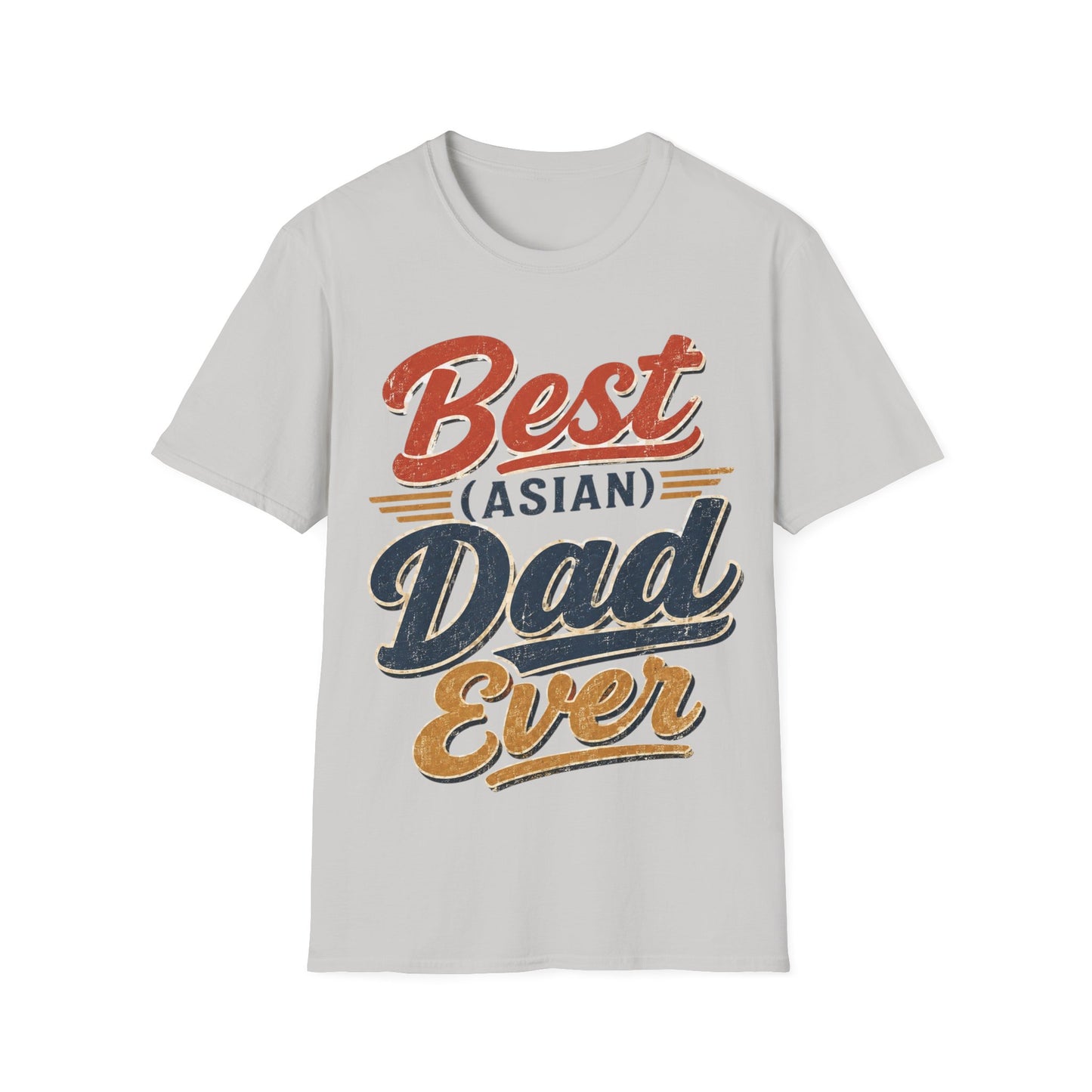Best (Asian) Dad Ever Vintage Retro Dad Tee
