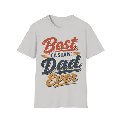 Best (Asian) Dad Ever Vintage Retro Dad Tee