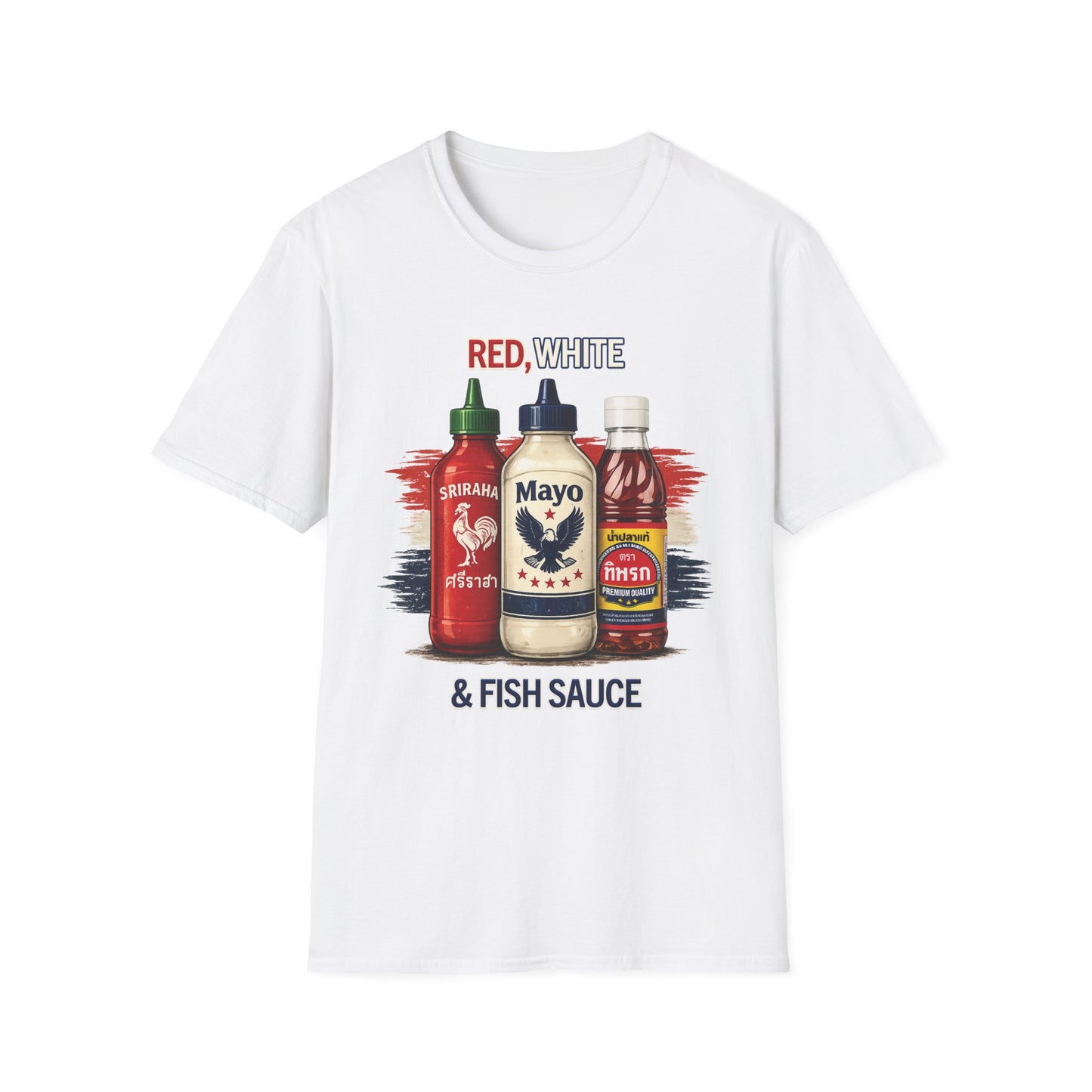 Red, White & Fish Sauce Unisex SoftStyle Tee