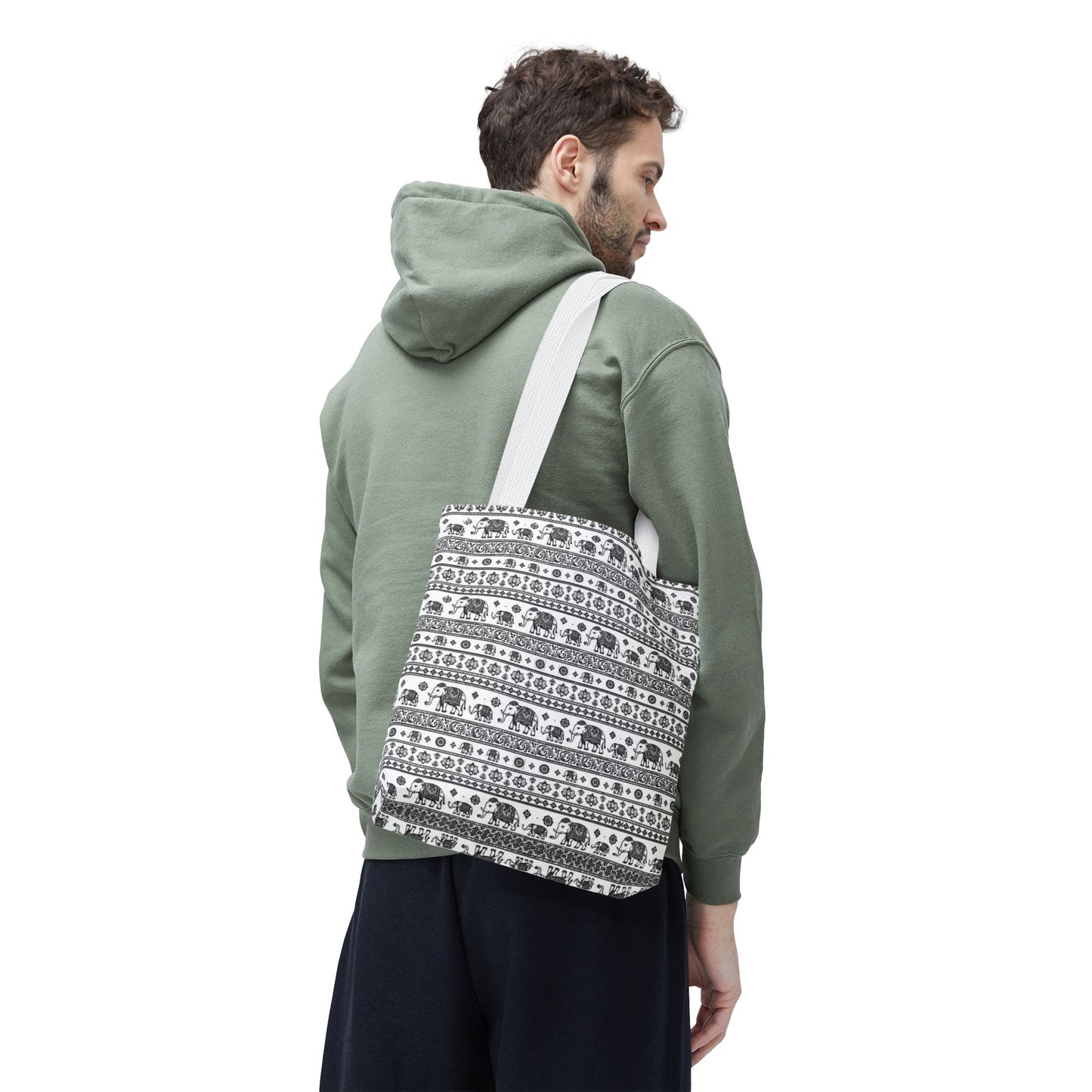 Thai Elephant Tote Bag - Patterned AOP