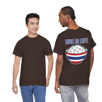 Rice is Life (Back) Heavy Cotton Tee