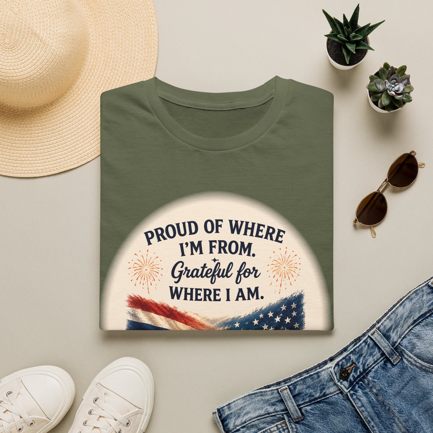 Proud of Where I'm From, Grateful for Where I am tee