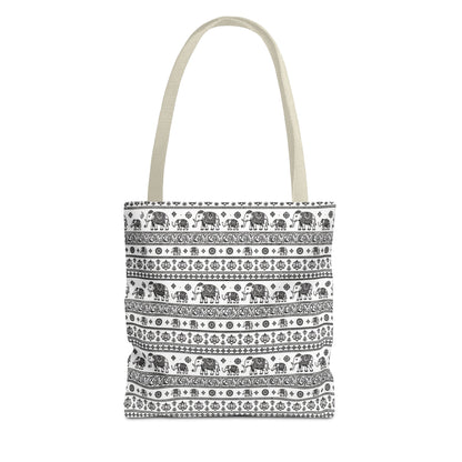 Thai Elephant Tote Bag - Patterned AOP