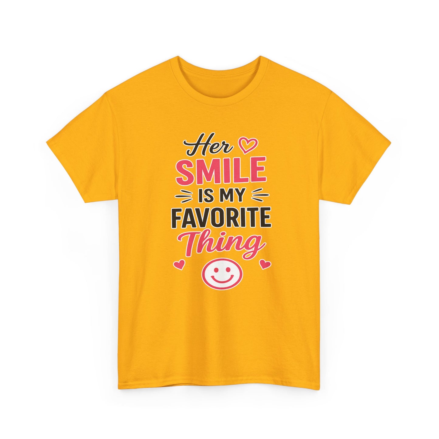 Her Smile Is My Favorite Thing Heavy Cotton Tee