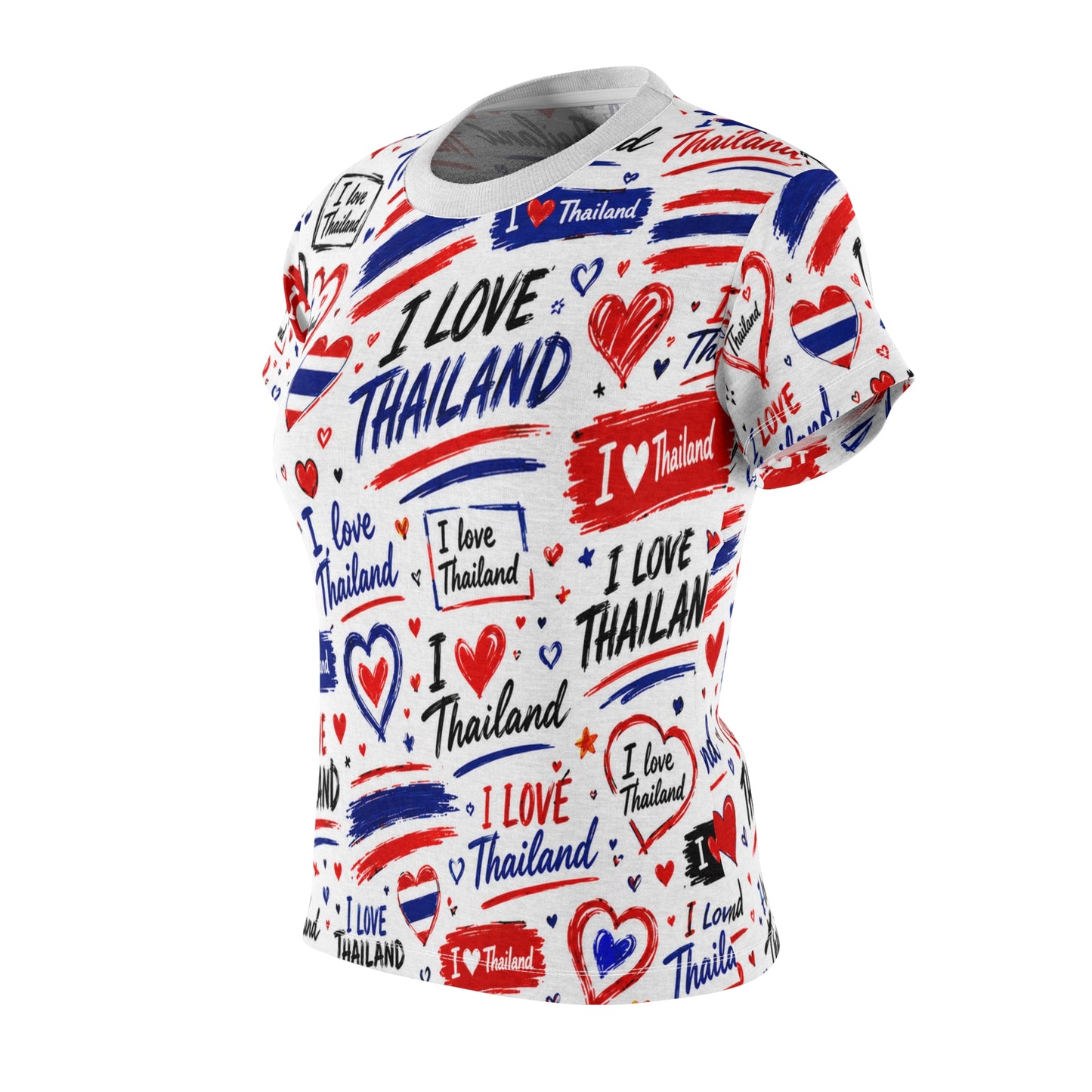 I Love Thailand Women's Cut & Sew Tee (AOP)
