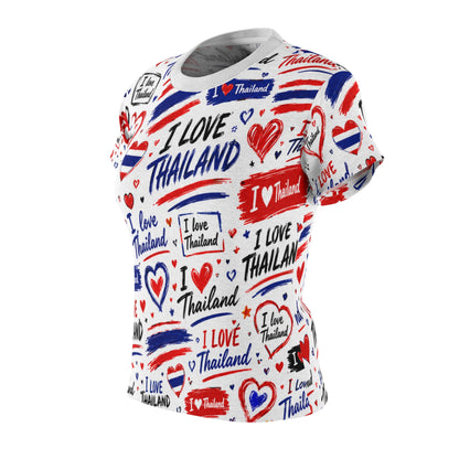I Love Thailand Women's Cut & Sew Tee (AOP)