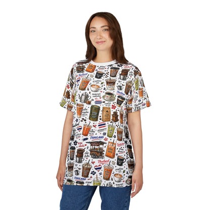 Thai Drinks Printed Unisex Cut & Sew Tee (AOP)