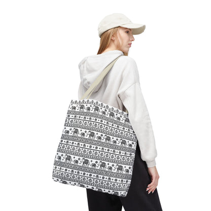 Thai Elephant Tote Bag - Patterned AOP