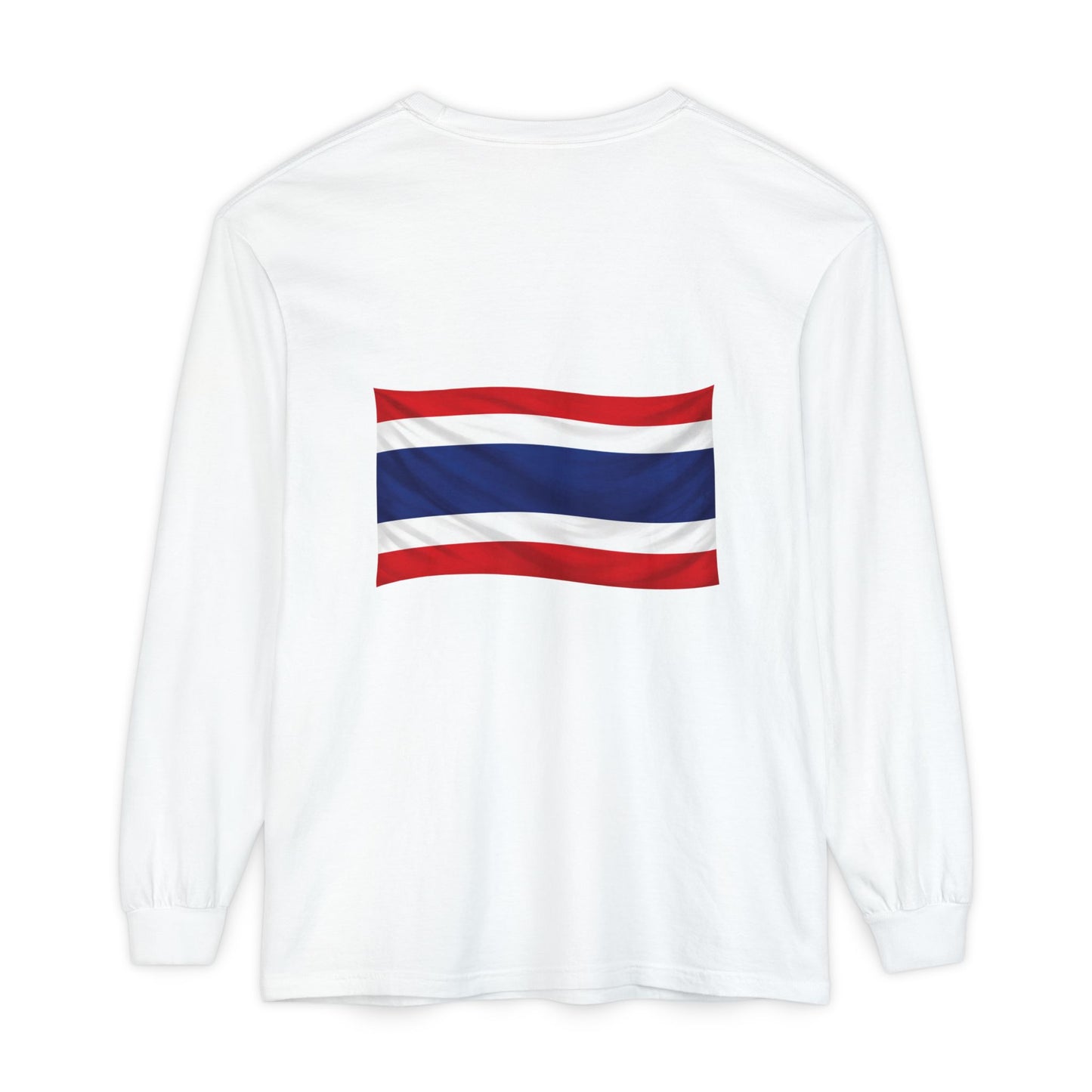 Thailand Flag (back only) Long Sleeve T-Shirt