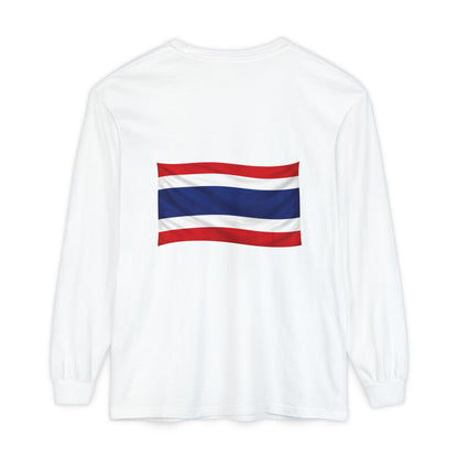 Thailand Flag (back only) Long Sleeve T-Shirt