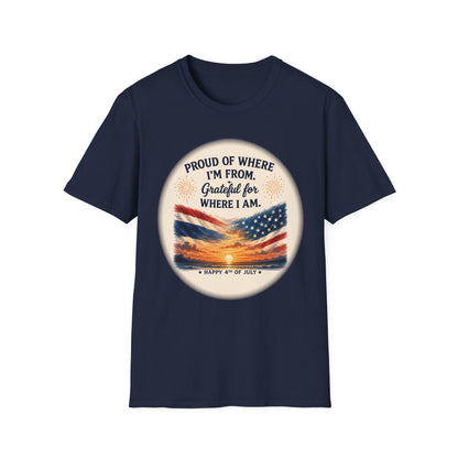 Proud of Where I'm From, Grateful for Where I am tee