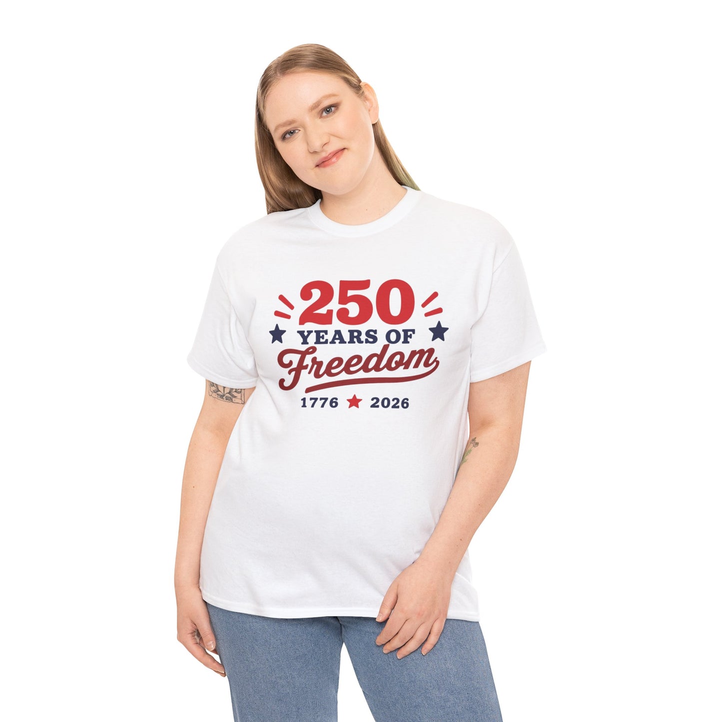 250 Years of Freedom 1776–2026 Unisex Tee