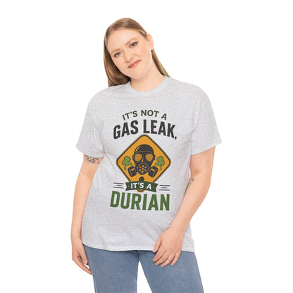 It's Not a Gas Leak, It's a Durian Mask Unisex Heavy Cotton Tee