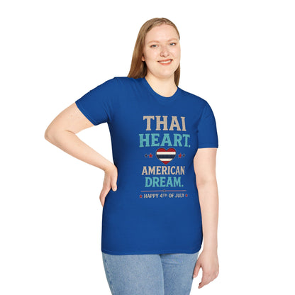 Thai Heart. American Dream. 4th of July Unisex Tee
