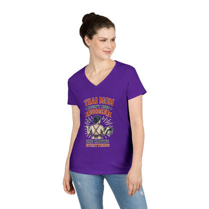 Thai Mom Doesn’t Need Google, She Knows Everything V-Neck Tee