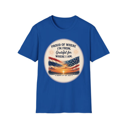 Proud of Where I'm From, Grateful for Where I am tee