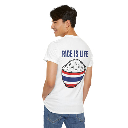 Rice is Life (Back) Heavy Cotton Tee