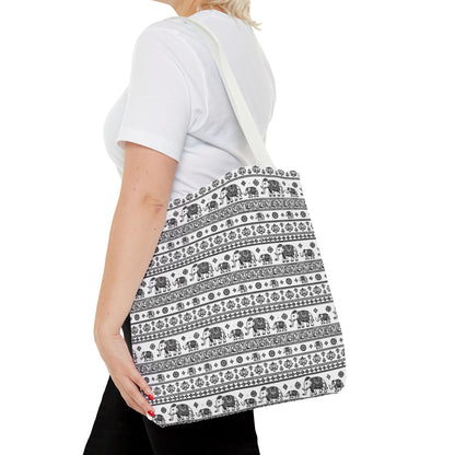 Thai Elephant Tote Bag - Patterned AOP