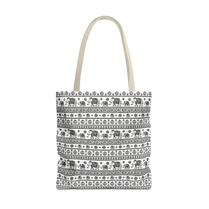 Thai Elephant Tote Bag - Patterned AOP
