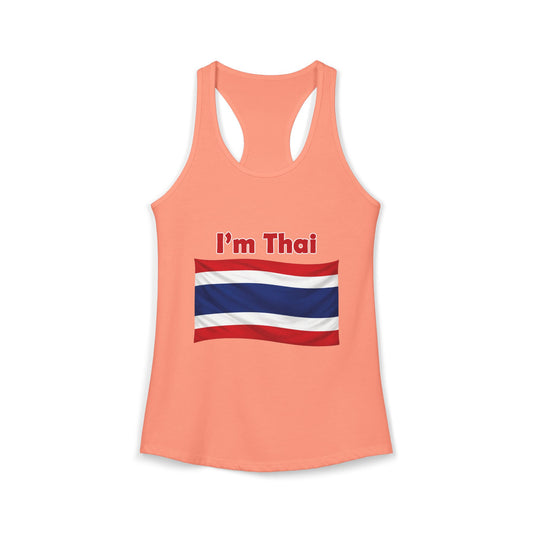 I'm Thai, of course I eat durian Women's Ideal Racerback Tank