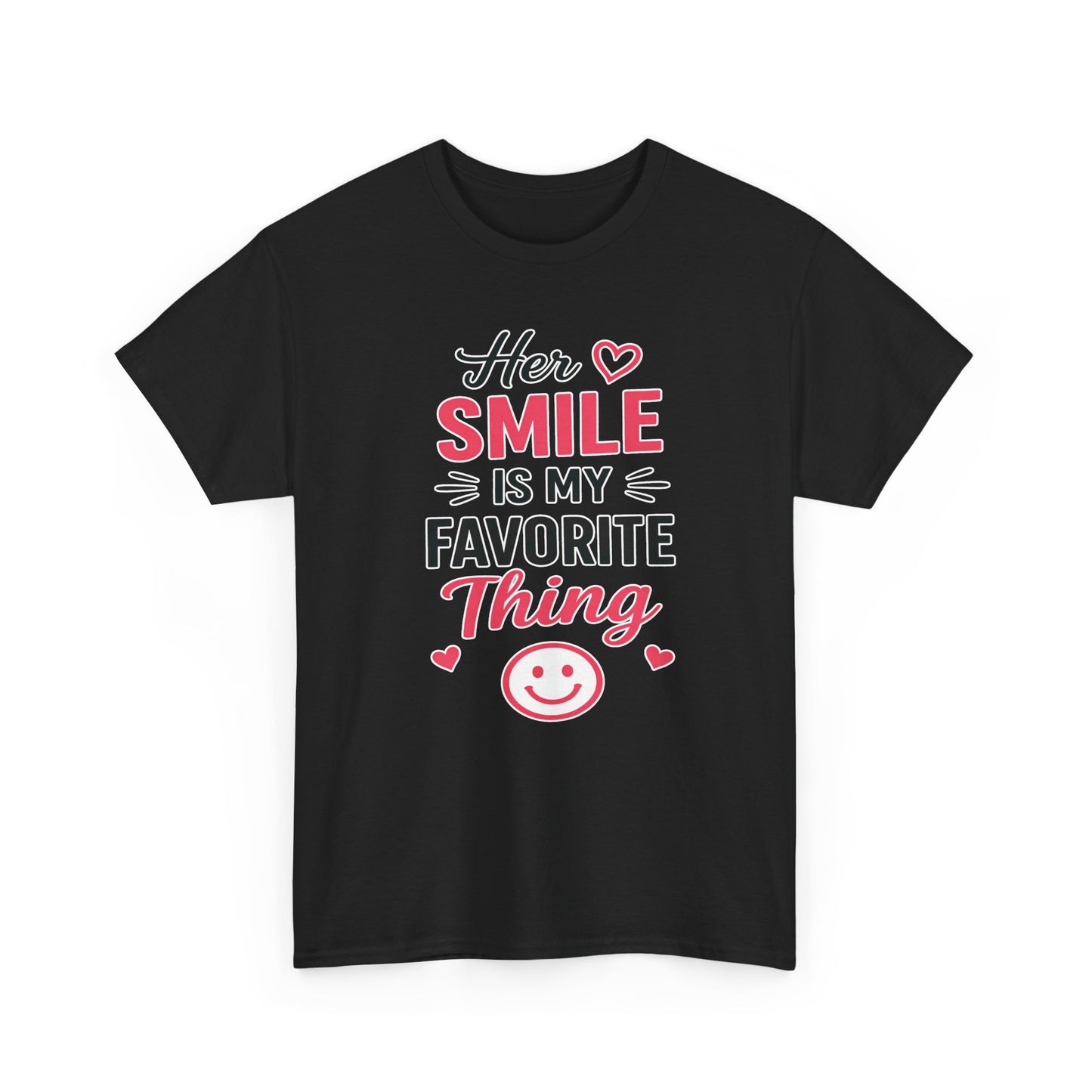 Her Smile Is My Favorite Thing Heavy Cotton Tee