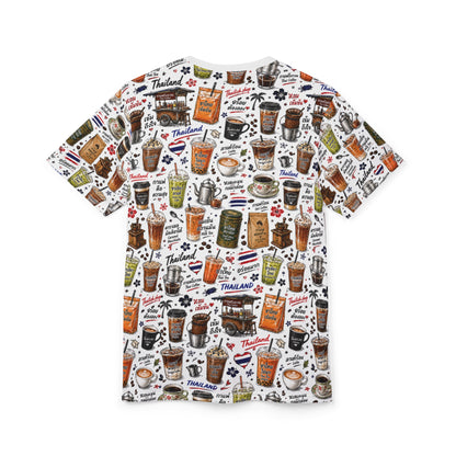 Thai Drinks Printed Unisex Cut & Sew Tee (AOP)