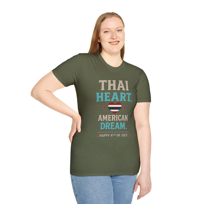 Thai Heart. American Dream. 4th of July Unisex Tee